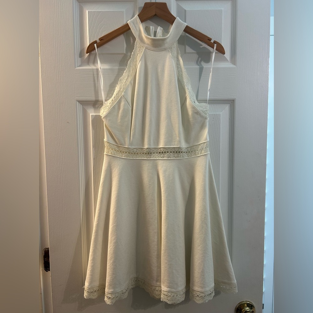 Lulu's White Lace Detail Dress